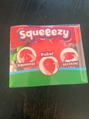 Squeeezy Red Strawberry Stress Toy